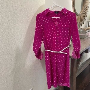 The Limited Pink Polk Dot Dress